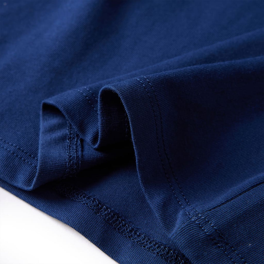 Kindershirt met lange mouwen 104 marineblauw Marineblauw
