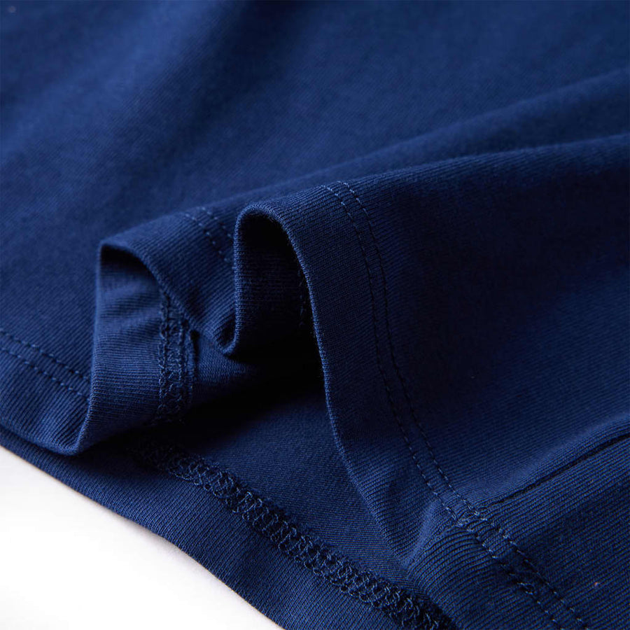 Kindershirt met lange mouwen 116 marineblauw Marineblauw
