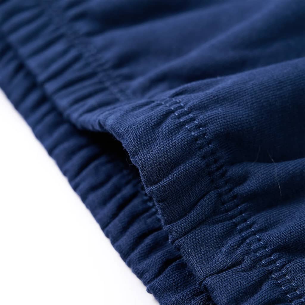 Kindertrui met capuchon 92 marineblauw Marineblauw