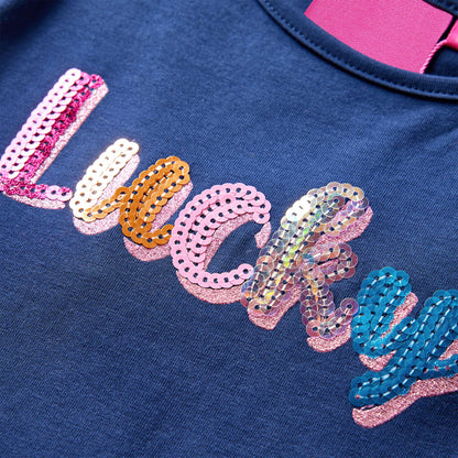 Kindershirt met lange mouwen 104 marineblauw Marineblauw