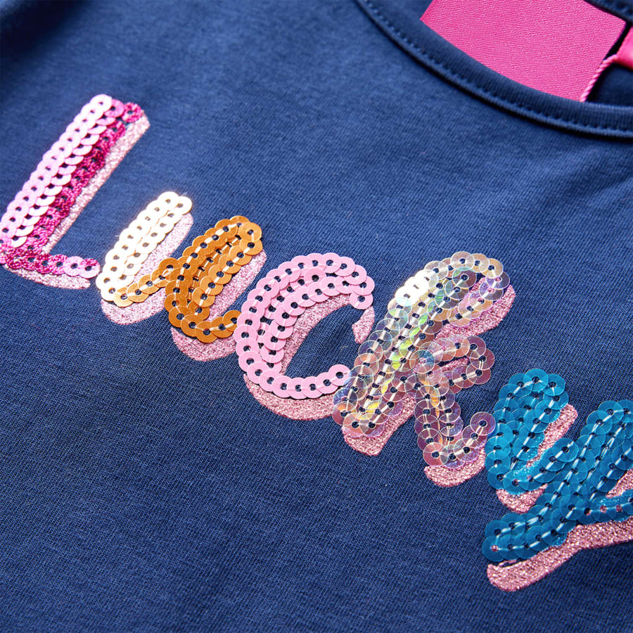 Kindershirt met lange mouwen 104 marineblauw Marineblauw