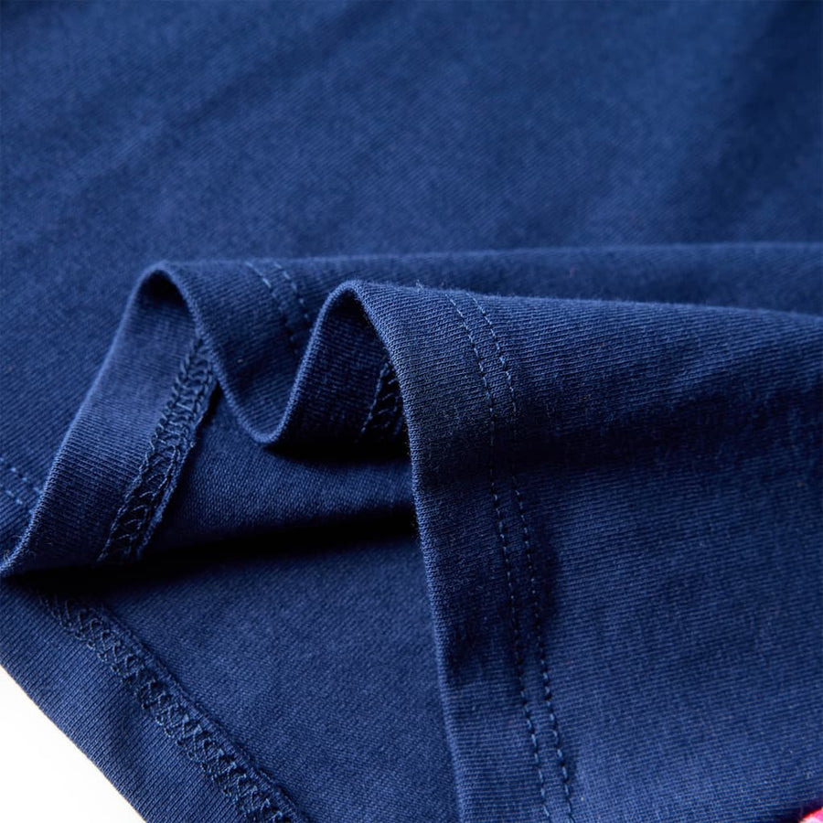 Kindershirt met lange mouwen 104 marineblauw Marineblauw