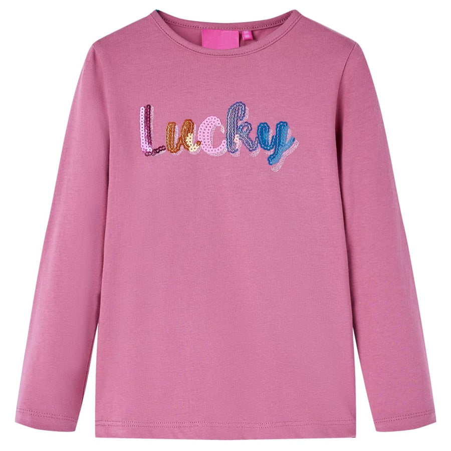 Kindershirt met lange mouwen 92 frambozenkleur Framboos 92
