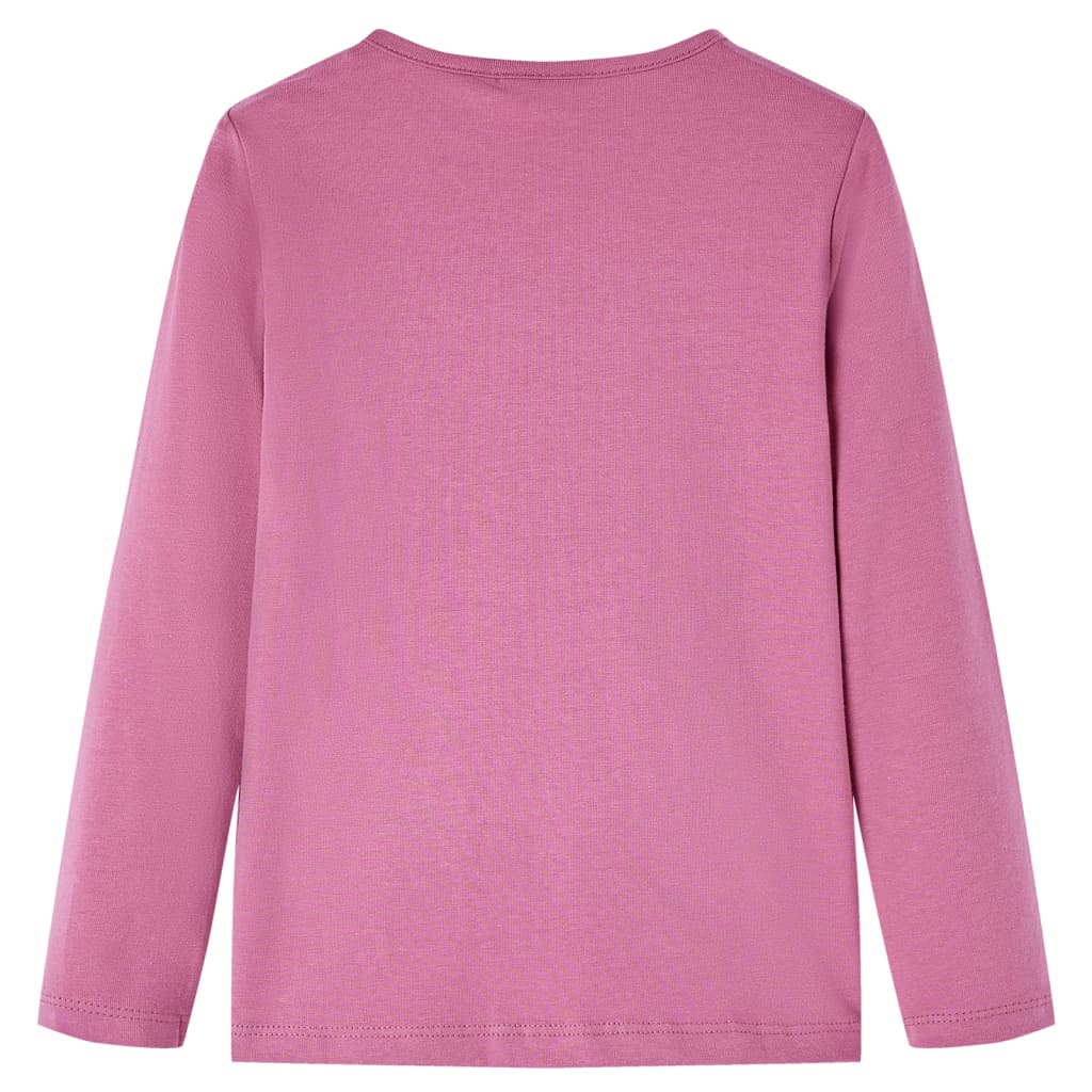 Kindershirt met lange mouwen 92 frambozenkleur Framboos 92