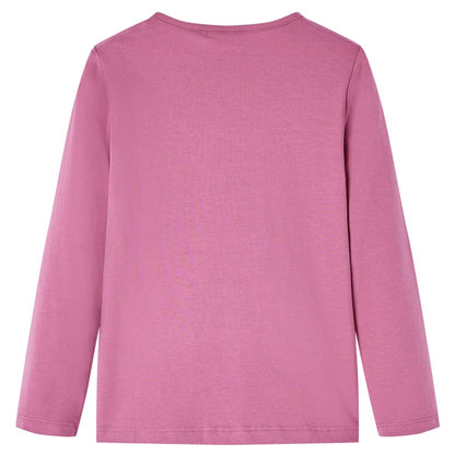 Kindershirt met lange mouwen 92 frambozenkleur Framboos 92