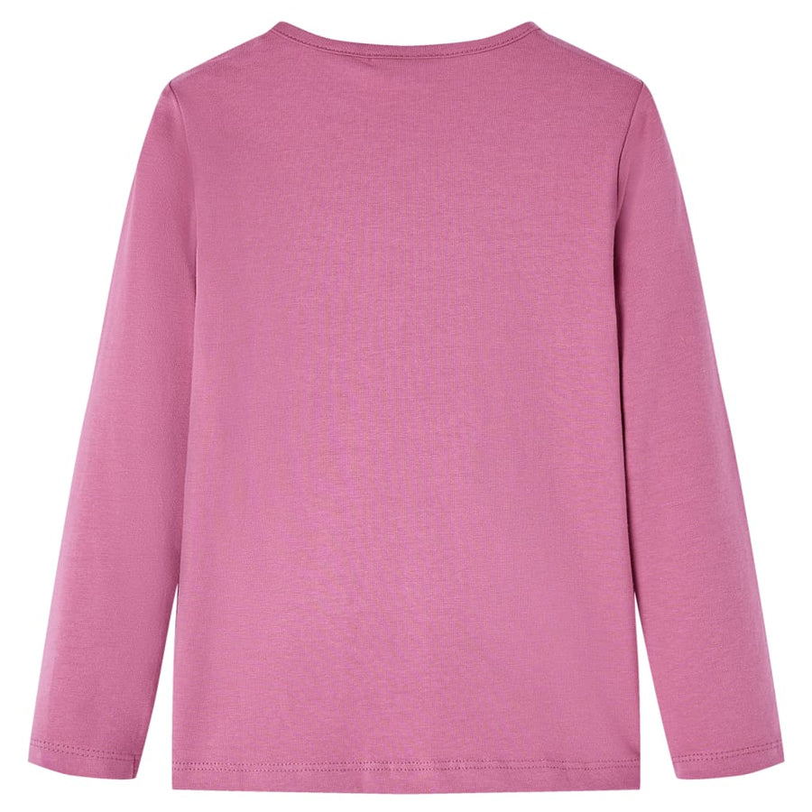 Kindershirt met lange mouwen 92 frambozenkleur Framboos 92