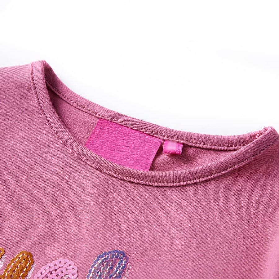 Kindershirt met lange mouwen 92 frambozenkleur Framboos 92