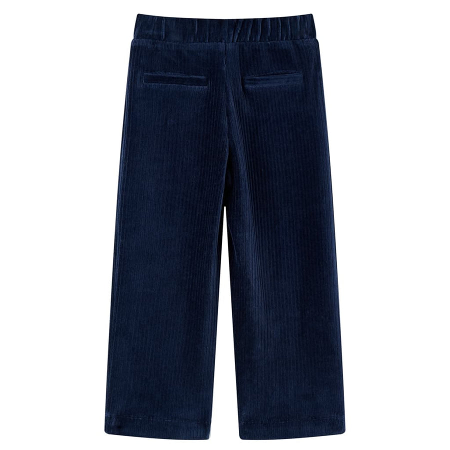 Kinderbroek 92 ribfluweel marineblauw Marineblauw
