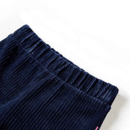 Kinderbroek 92 ribfluweel marineblauw Marineblauw