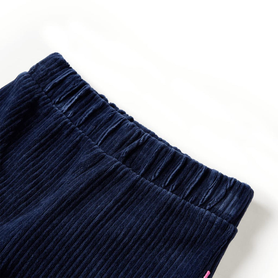 Kinderbroek 92 ribfluweel marineblauw Marineblauw