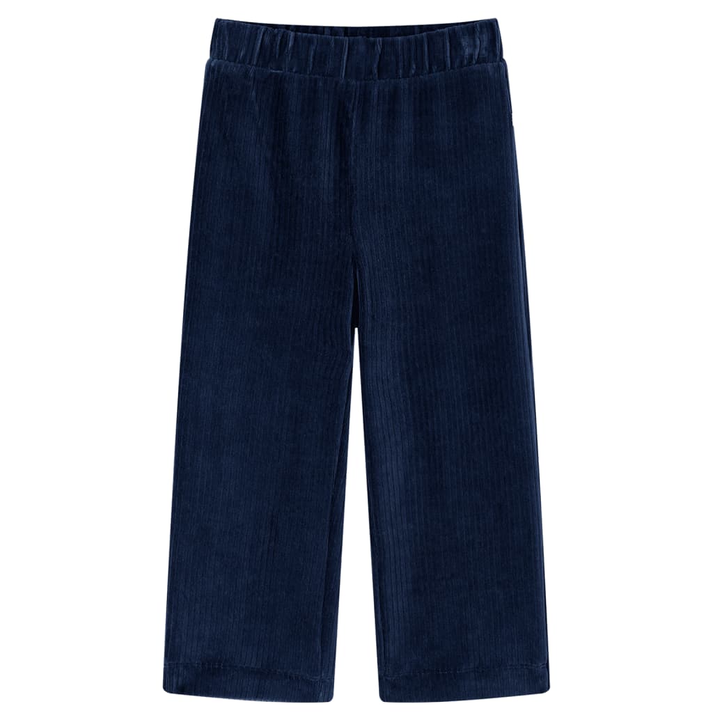 Kinderbroek 104 ribfluweel marineblauw Marineblauw 104
