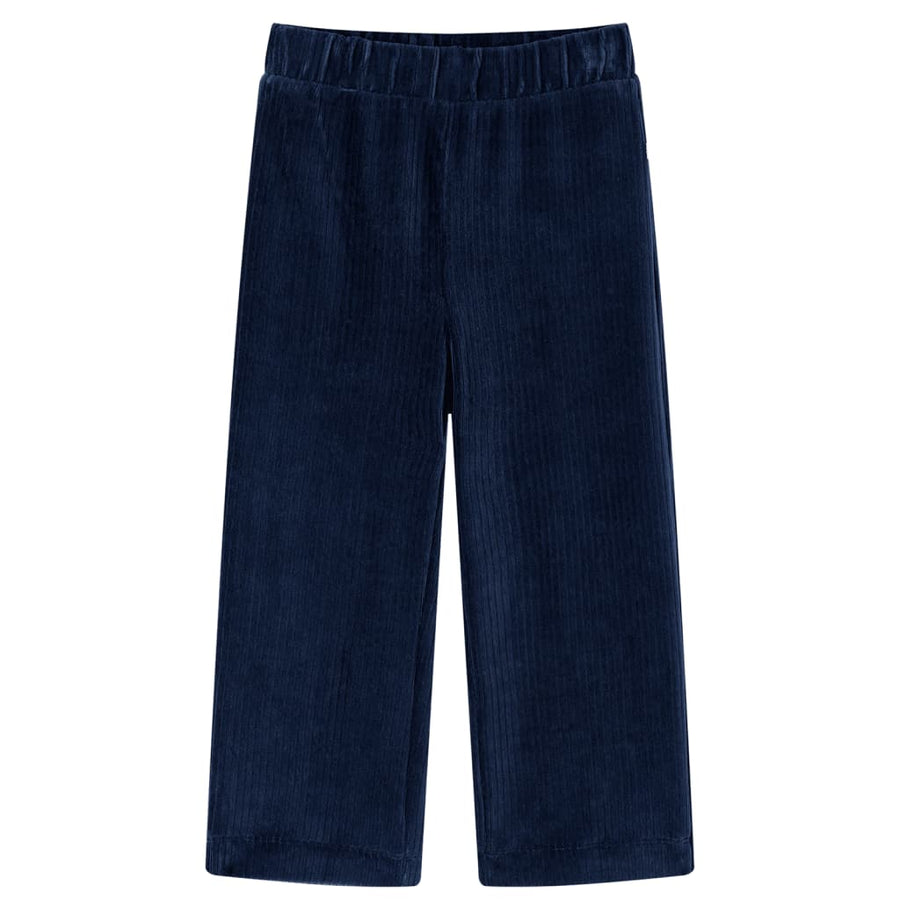 Kinderbroek 104 ribfluweel marineblauw Marineblauw 104