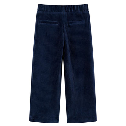 Kinderbroek 104 ribfluweel marineblauw Marineblauw 104