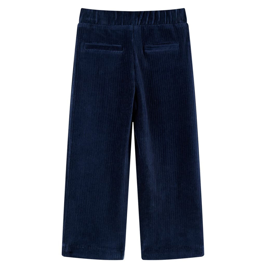 Kinderbroek 104 ribfluweel marineblauw Marineblauw 104