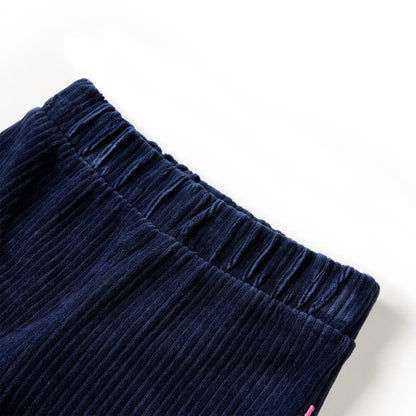 Kinderbroek 104 ribfluweel marineblauw Marineblauw 104