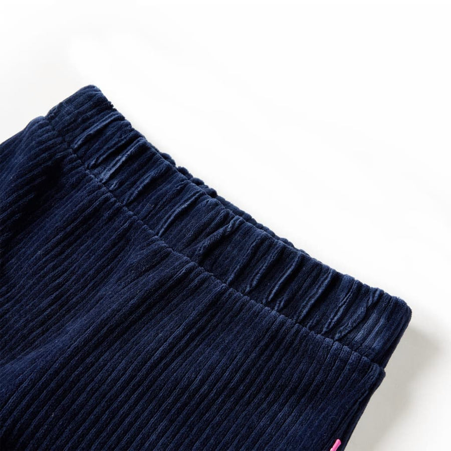Kinderbroek 104 ribfluweel marineblauw Marineblauw 104