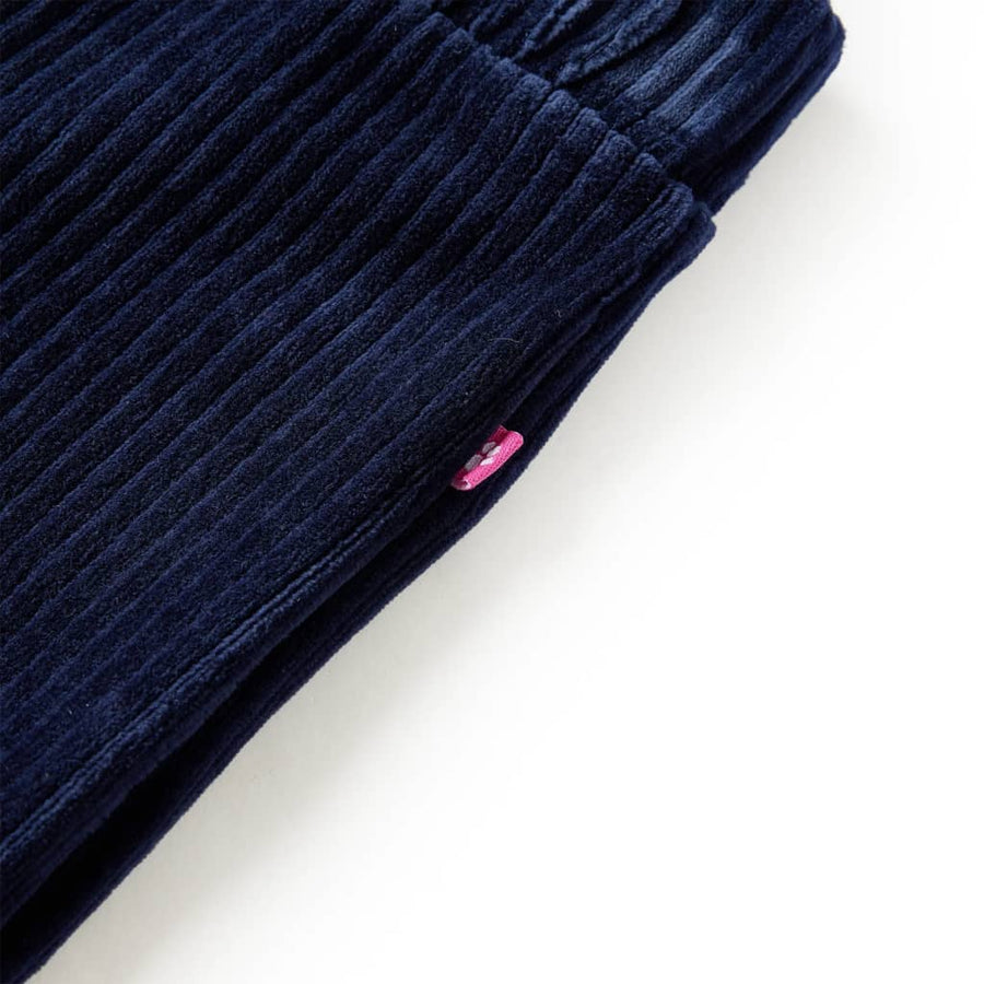 Kinderbroek 104 ribfluweel marineblauw Marineblauw 104