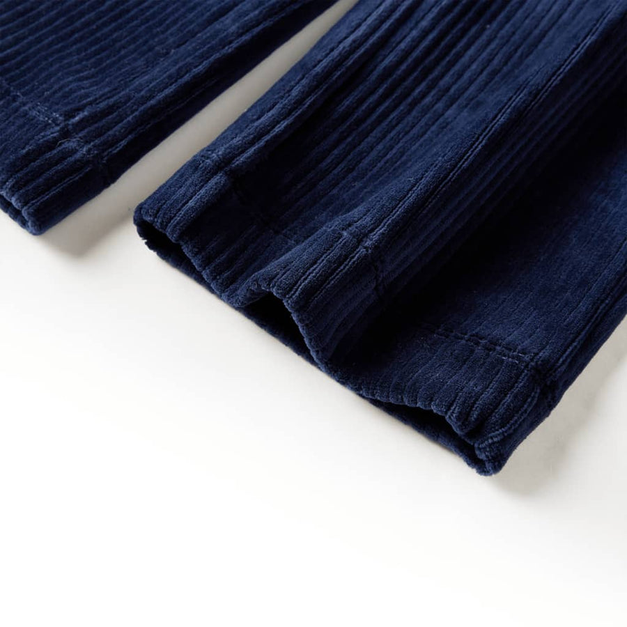 Kinderbroek 104 ribfluweel marineblauw Marineblauw 104