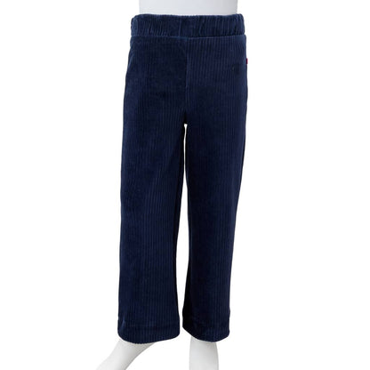 Kinderbroek 104 ribfluweel marineblauw Marineblauw 104