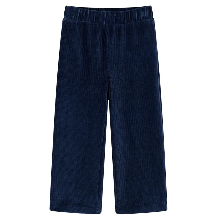 Kinderbroek 128 ribfluweel marineblauw Marineblauw 128