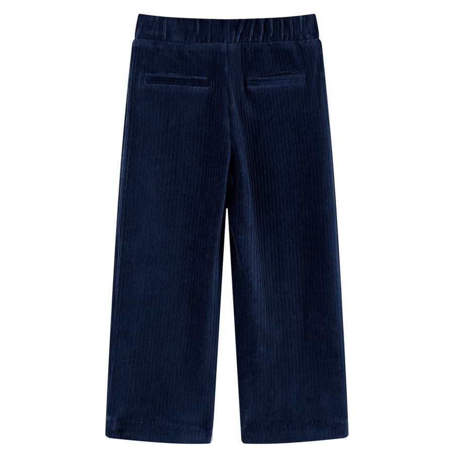 Kinderbroek 128 ribfluweel marineblauw Marineblauw 128