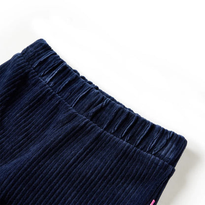 Kinderbroek 128 ribfluweel marineblauw Marineblauw 128