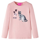Children's long-sleeved shirt 104 light pink