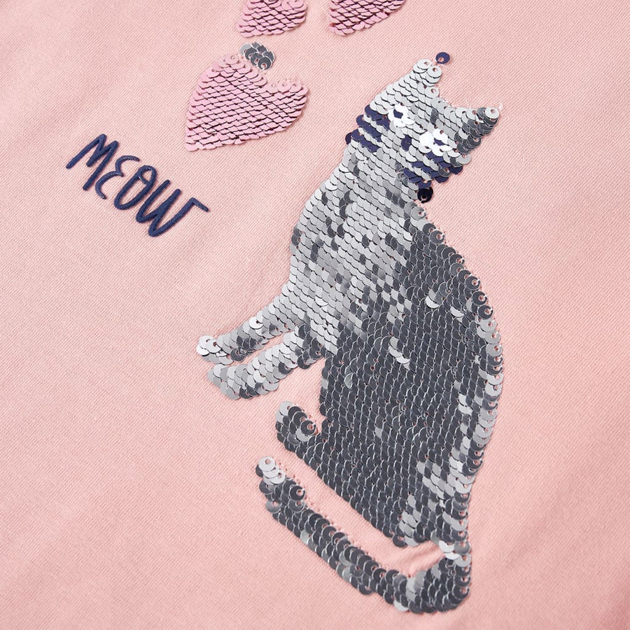 Kindershirt met lange mouwen 116 lichtroze lichtroze