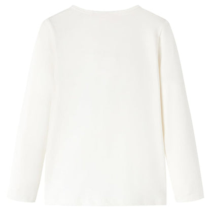 Kindershirt met lange mouwen 104 ecru Ecru