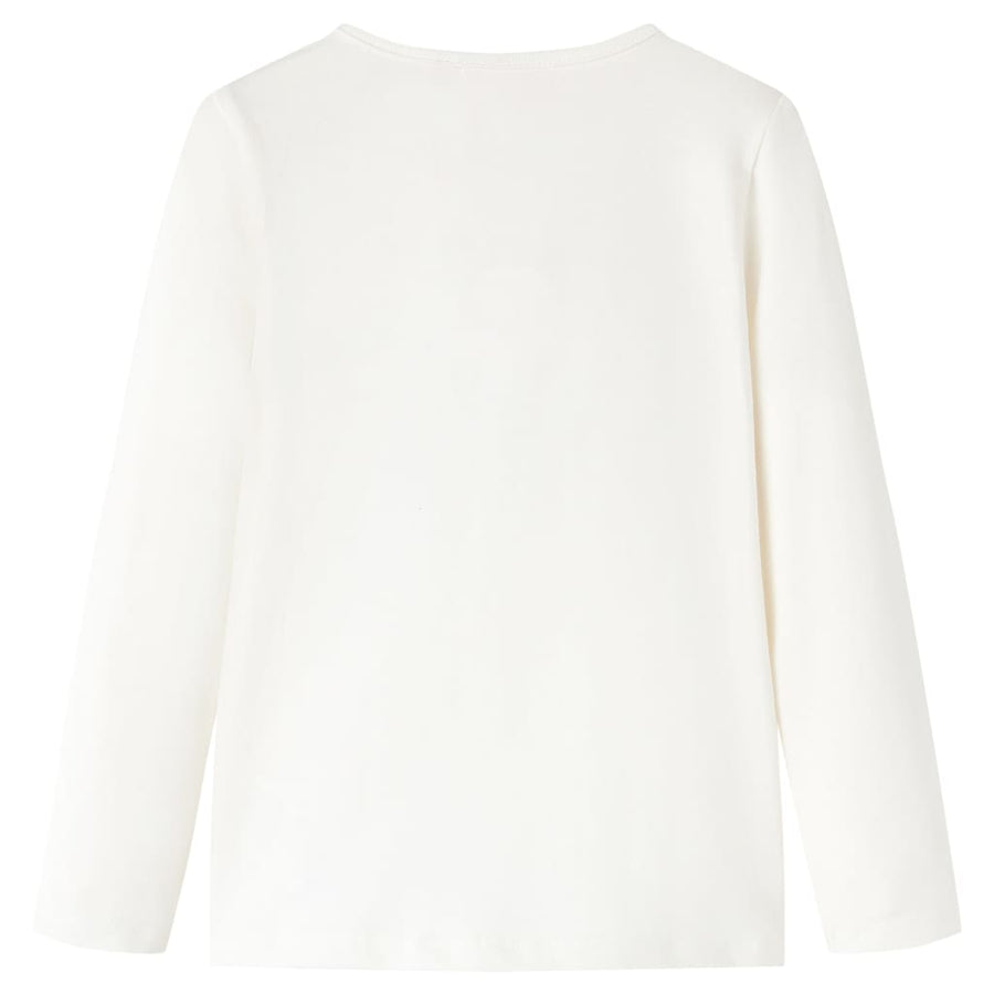 Kindershirt met lange mouwen 104 ecru Ecru