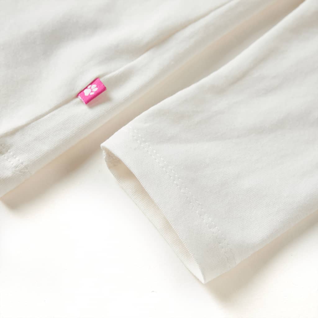 Kindershirt met lange mouwen 128 ecru Ecru