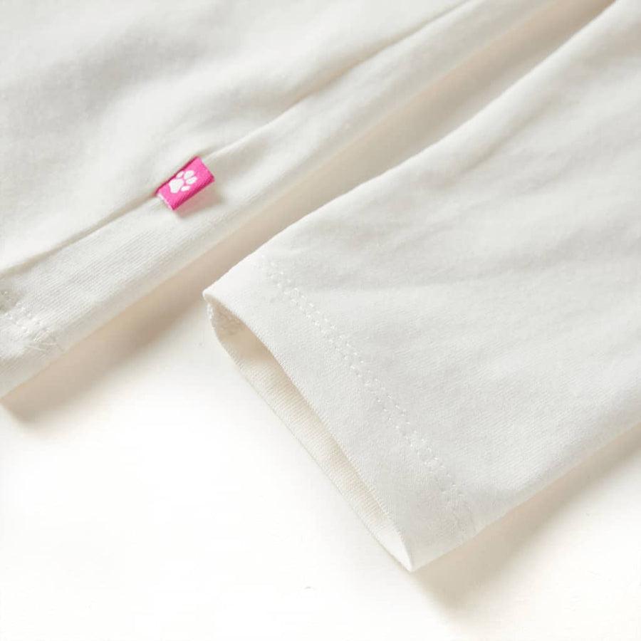 Kindershirt met lange mouwen 128 ecru Ecru