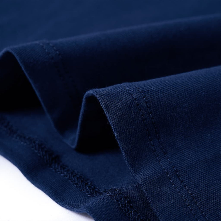 Kindershirt met lange mouwen 116 marineblauw Blauw
