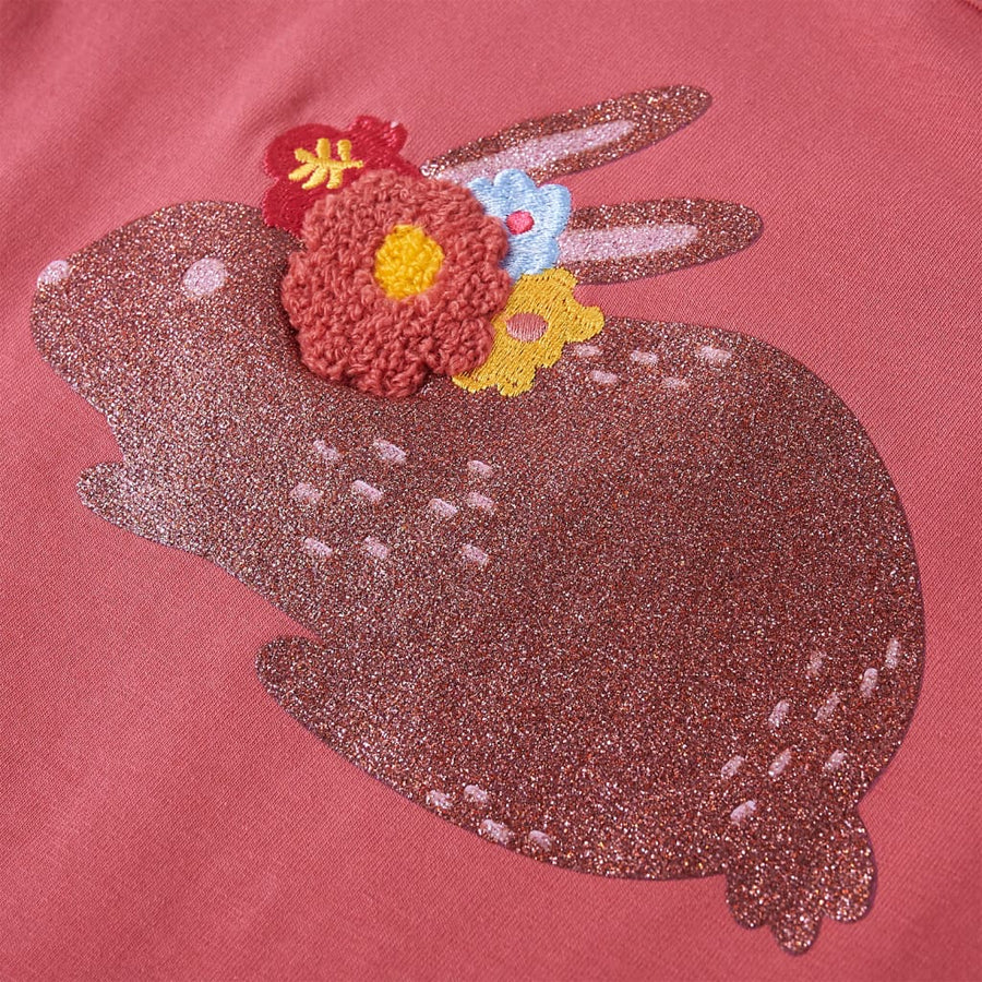 Kindershirt met lange mouwen 140 oudroze Roze