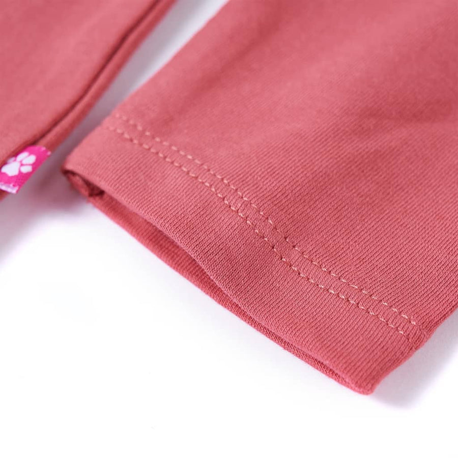 Kindershirt met lange mouwen 140 oudroze Roze