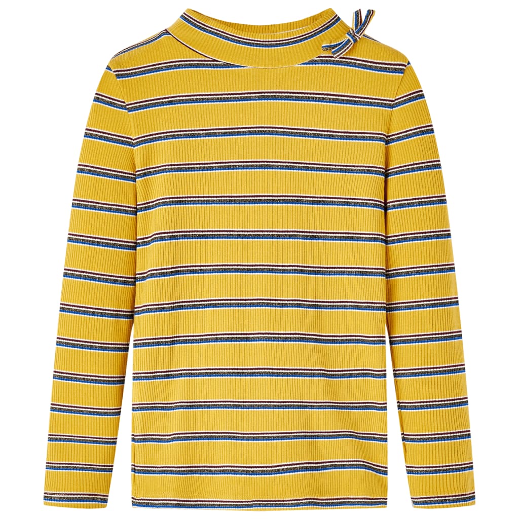 Kindershirt met lange mouwen 140 okerkleurig Oker 140