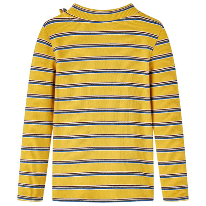 Kindershirt met lange mouwen 140 okerkleurig Oker 140