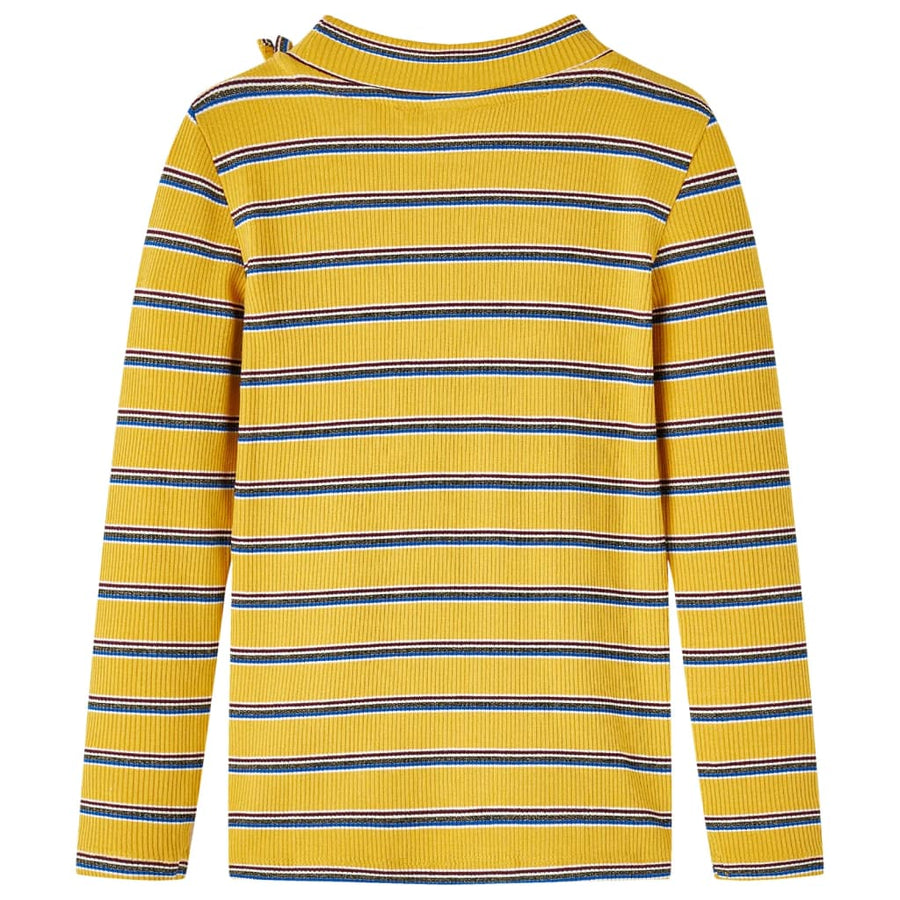 Kindershirt met lange mouwen 140 okerkleurig Oker 140