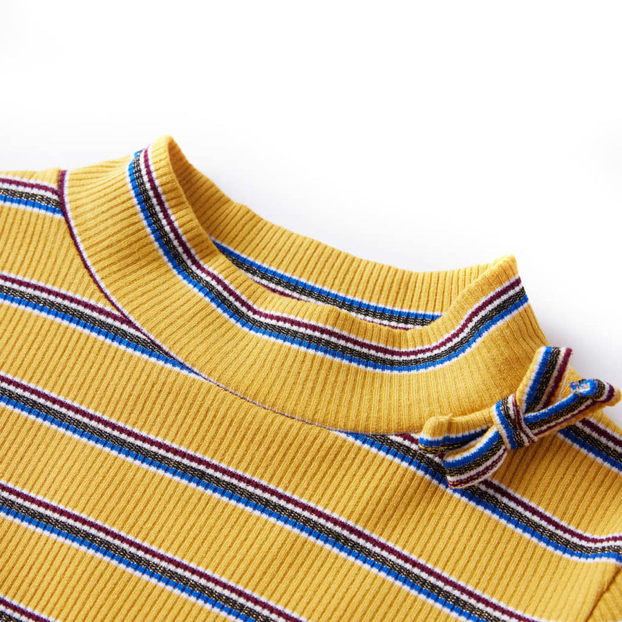 Kindershirt met lange mouwen 140 okerkleurig Oker 140