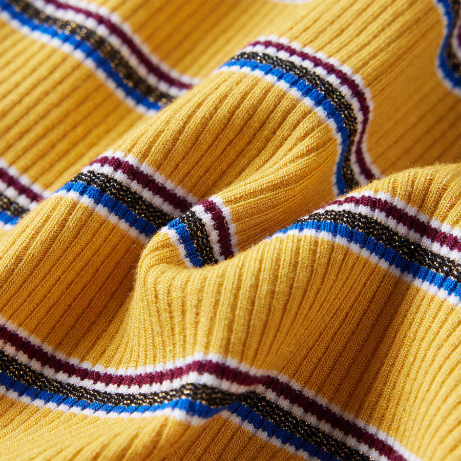 Kindershirt met lange mouwen 140 okerkleurig Oker 140