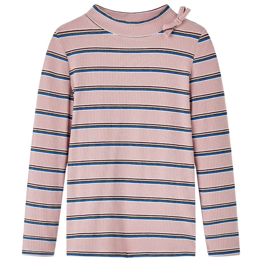 Kindershirt met lange mouwen 128 lichtroze lichtroze
