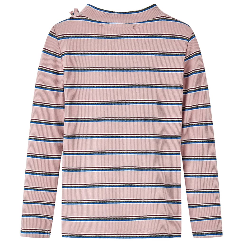 Kindershirt met lange mouwen 128 lichtroze lichtroze