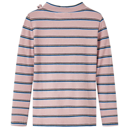 Kindershirt met lange mouwen 128 lichtroze lichtroze