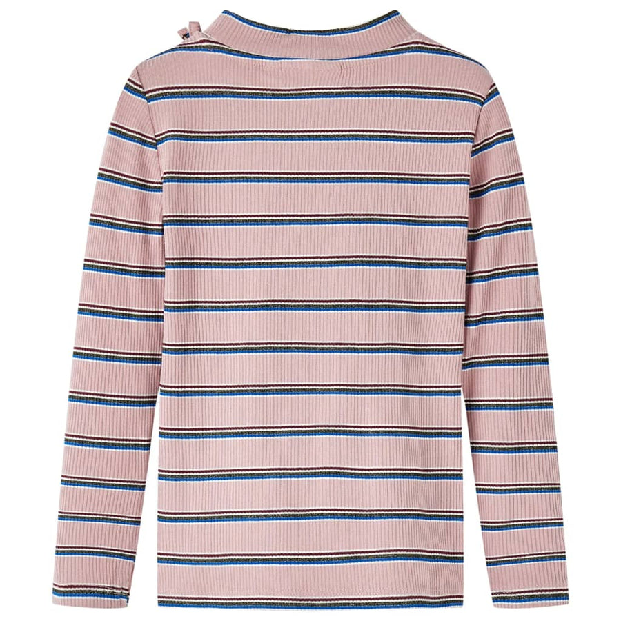 Kindershirt met lange mouwen 128 lichtroze lichtroze