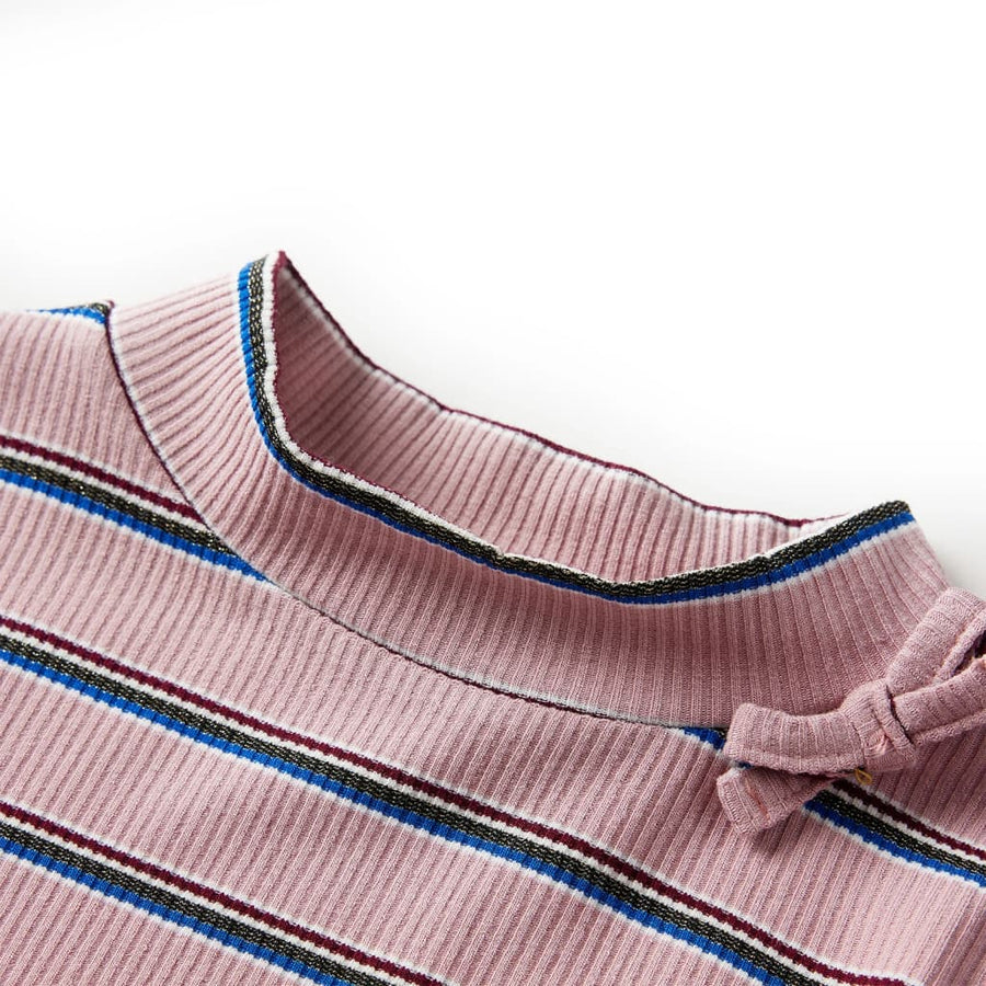 Kindershirt met lange mouwen 128 lichtroze lichtroze