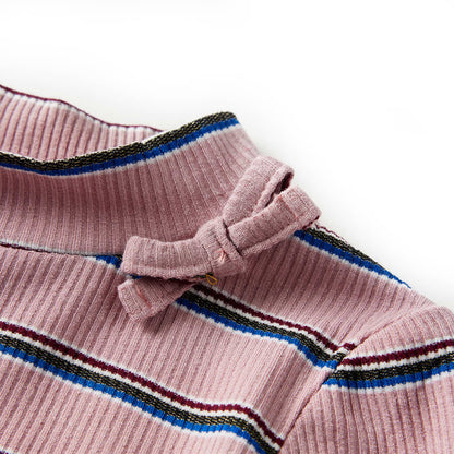 Kindershirt met lange mouwen 128 lichtroze lichtroze