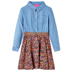 Kinderjurk 116 marineblauw denimblauw