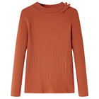 Children's long-sleeved shirt 104 cognac