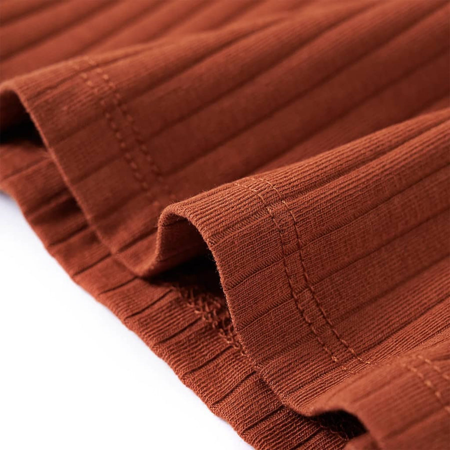 Kindershirt met lange mouwen 116 cognackleurig Cognac 116