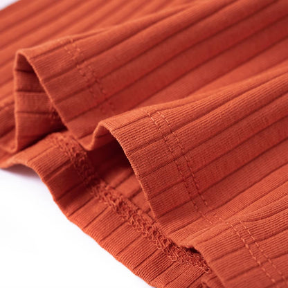 Kindershirt met lange mouwen 92 oranjebruin orange